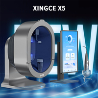 Analyseur professionnel du cuir chevelu et de la peau X5PRO - Imagerie multispectrale, scanner capillaire et facial pour usage commercial et domestique, compatible avec les prises EU/US