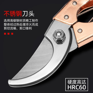 Lu Ban's Work Pruning Shears Stainless Steel 20-30 Mm Bypass For Garden Horticulture Tools - Product Image 4