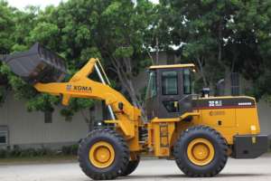 XGMA penggerak roda efisiensi baik XG955H 5 Ton pemuat ujung depan 955N 955K 162kw dengan ember batu untuk dijual - Product Image 5