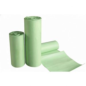 High Quality Eco-Friendly Biodegradable Kitchen Waste Garbage Bags Custom Color Logo Wholesale <b>PBAT</b> Material Heat Seal - Product Image 1