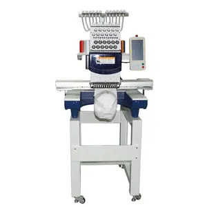 Máquinas de bordado com tampa e camiseta, máquina pequena digital de bordado com preços