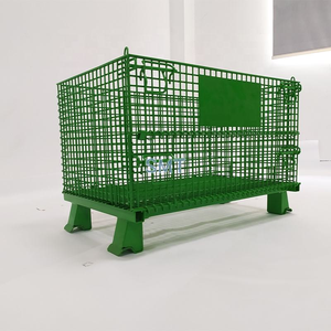 Vouwbare draadgaas rolcontainer/ gaasbox/ draadcontainer voor magazijn - Product Image 2