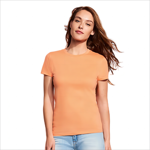T-shirt d'été blanc premium à manches courtes pour femme, personnalisé, décontracté, avec logo imprimé, vente en gros, Baju Kaos Ropa Mujer T - Product Image 6
