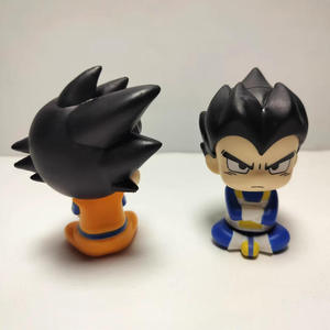 Set di Statuette in PVC di <span class=keywords><strong>Goku</strong></span> e Vegeta in Posa Seduta con Uniforme Classica di Arti Marziali per Collezionisti di Anime - Product Image 3