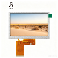 BOE Maßgefertigtes 4,3 Zoll TFT IPS LCD LCM Display-Panel 800x480 Auflösung RGB 40PIN LVDS I2C SPI LED-Hintergrundbeleuchtung Helligkeit 500