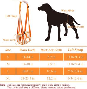 Kingtale-Arnés de elevación Oxford aprobado por veterinarios para perros, lesiones en las articulaciones de la cadera, patrón sólido, cabestrillo, pierna trasera, arnés para perros sostenible - Product Image 6