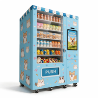 Distributeur automatique de friandises pour animaux de compagnie Yunyin, refroidissement par compresseur, équipement de libre-service sans personnel, capacité 270-648, pour parcs et animaleries