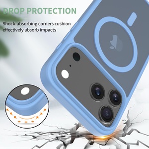 Cặp song sinh cho mỏng cuối cùng mịn cảm ứng chống vân tay thả bảo vệ mềm TPU cứng PC trường hợp đối với <span class=keywords><strong>iPhone</strong></span> 17 16 Pro Max Bìa - Product Image 4