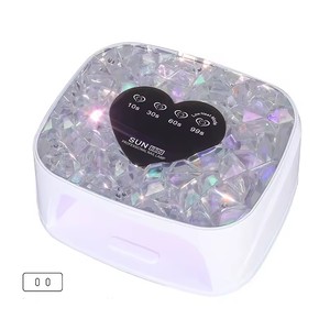Lámpara de Uñas Profesional Inalámbrica UV LED con Forma de Corazón, Secador de Uñas Recargable con 4 Temporizadores y Pantalla LCD - Product Image 5