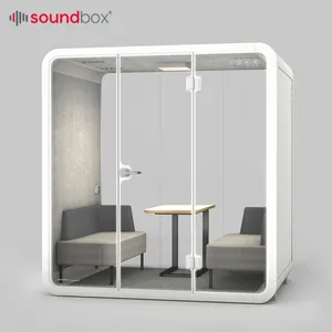 Soundbox ses geçirmez ofis kabinleri özel toplantı Pod telefon kulübesi çevrimiçi toplantı tartışma uzay gürültü ofis Pod