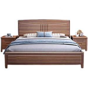 Hot Sale Modern Home Bedroom Furniture Classic Wholesale Solid Wood <b>Double</b> Size <b>Storage</b> <b>Bed</b> Design Wooden <b>Beds</b> With Drawer RJ-80 - Product Image 6