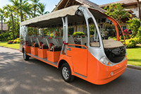 Autobús Turístico Eléctrico Renqi de 20 Plazas, 72V 150AH 7.5KW, Velocidad de 28 km/h, para Lugares Turísticos, Resorts, Parques y Campus