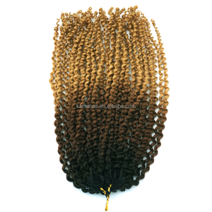 Kama 1B/30/27 # Ombre màu nâu Pro looped kinky lọn tóc lông Crochet phần mở rộng tóc người - Product Image 3