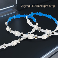 Lampu Strip LED RGB Zigzag 12V 30 LED/M IP65 untuk Papan Nama Huruf Iklan