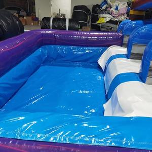 Grand toboggan aquatique gonflable populaire à trois glissières avec <span class=keywords><strong>piscine</strong></span>, <span class=keywords><strong>pour</strong></span> enfants et adultes, style personnalisé, violet, <span class=keywords><strong>pour</strong></span> <span class=keywords><strong>jardin</strong></span>, jeu aquatique amusant - Product Image 6