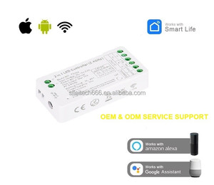 Tuya 2.4G từ xa RF 4pin DC12 24V <span class=keywords><strong>LED</strong></span> <span class=keywords><strong>Dimmer</strong></span> Dải điều khiển ánh sáng không dây RGBW <span class=keywords><strong>Dimmer</strong></span> với wifi cho cảnh quan ứng dụng - Product Image 5