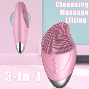 Cepillo de Limpieza Facial Eléctrico Recargable USB FENGFLY, de Bajo Precio y Gran Venta, Limpieza Facial Ultrasónica de ABS - Product Image 2