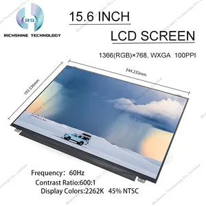 Richshine N156BGA-EA2/B156XTN07.1/NT156WHM-N32 orijinal yeni 15.6 "ince 30 pin ekran yüksek çözünürlüklü lcd ekran değiştirme laptop ekran