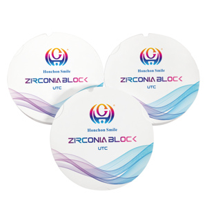 Blocco dentale in <span class=keywords><strong>zirconia</strong></span> pre-ombreggiata 98 mm, blank di <span class=keywords><strong>zirconia</strong></span> dentale, disco di <span class=keywords><strong>zirconia</strong></span>, blocchi CAD/CAM UTC - Product Image 4