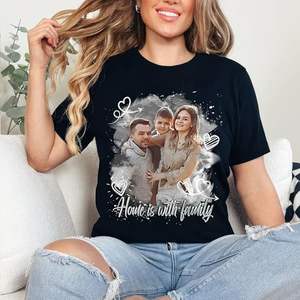 JIX & JOKY-T-shirt personnalisé pour petite amie, t-shirt décontracté avec lettres, tricoté pour la Saint-Valentin et l'anniversaire - Product Image 6