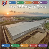 Bâtiment d'entrepôt à grande portée en structure métallique pour la distribution de pièces automobiles, usine de stockage, structure en acier, installation industrielle