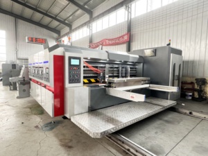 Tốc độ cao thiết kế mới thùng carton nhỏ hoặc thùng carton lớn duy nhất vượt qua carton <span class=keywords><strong>flexo</strong></span> in ấn và khía chết máy cắt - Product Image 2