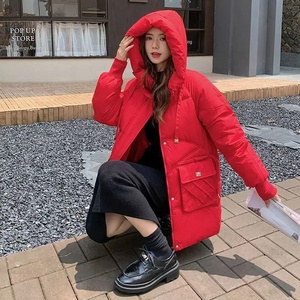 Manteau d'hiver pour femmes 2023 New Down Cotton-Padded Jacket Female Warm Puffer Jacket Windproof Hooded Down Coat Outwear Mujer Korea - Product Image 4