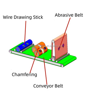 Kim loại phẳng deburring Mài máy thép carbon cạnh máy mài - Product Image 3