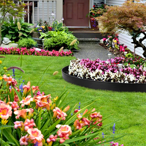Modern Steel Rectangle Garden <b>Fence</b> with Integrated Flower Bed for Balcony - Product Image 1