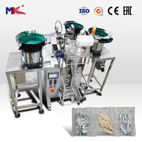 Machine d'emballage entièrement automatique pour vis, petites fixations et boulons, avec comptage et 1 à 10 alimentateurs vibrants