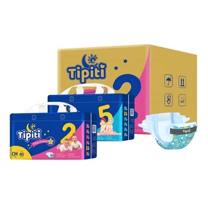 Tipiti Custom Super Confortable Respirant Jetable Couches Bébé Ultra Fines Anti-Fuites 3D avec Pulpe de Cellulose USA pour Nouveau-né - Product Image 1