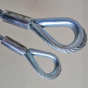 Poignées de traction pour câbles en acier avec doubles œillets, chaussettes pour câbles métalliques - Product Image 2