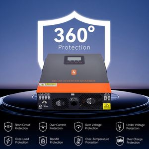 Powmr 1kw 1.5KW 220V/230V tất cả trong một năng lượng mặt trời biến tần 12V 24V 80A Single phase Off lưới năng lượng mặt trời biến tần - Product Image 3