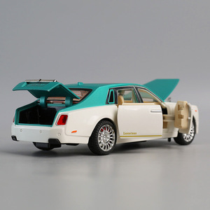Modelo a Escala 1:22 del Rolls-Royce Phantom, Auto de Juguete de Aleación Fundida a Presión, con Sonido y Luz, 6 Puertas Abatibles, Regalo para Niños, Colección - Product Image 3