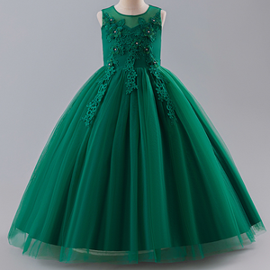 Di alta qualità per bambini nuova ragazza <span class=keywords><strong>elegante</strong></span> formale bambino festa di compleanno <span class=keywords><strong>vestito</strong></span> moda ragazza fiore abito da sposa carino - Product Image 1