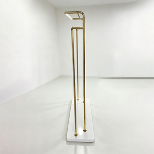 Espositore per Abiti Personalizzabile con LED, Robusto Portabiti da Boutique, Stand Espositivo Dorato per Indumenti - Product Image 5