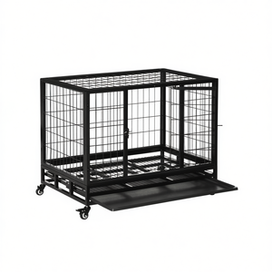 Jaula Metálica Rectangular para Perros, Compacta, para Interiores, Todas las Estaciones, para Mayor Comodidad y Seguridad - Product Image 1