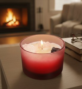 Vela Aromática Artesanal de Cera de Soya con Cristales de Lujo, Aroma Personalizado, Navidad, Ramadán, Año Nuevo, Diwali, Ecológica - Product Image 1