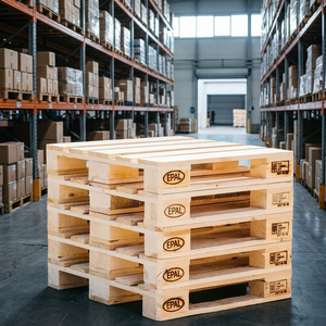 Paleta de Madera de Pino Ecológica Euro Epal, Modelo de Entrada de 4 Vías DIN EN 13698-1, Ucrania, Logística Industrial, Transporte, Todo Uso - Product Image 3