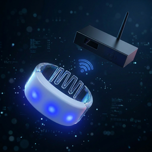 Pulsera LED con Batería AAA y Logotipo Personalizado, Control Remoto, Correa de Silicona para Eventos Corporativos, Estadios y Festivales de Música - Product Image 1