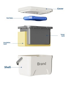 <span class=keywords><strong>Contenitore</strong></span> Termico Portatile <span class=keywords><strong>da</strong></span> 15L per Auto, Scatola Isolante per Alimenti e Bevande, Ideale per Campeggio e Picnic all'Aperto - Product Image 5