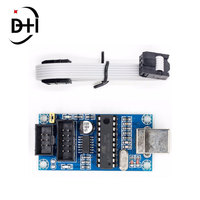 Programador USBtinyISP AVR ISP con Cable de Programación de 10 Pines para Arduino UNO R3 IDE Meag2560, un Cable USB, Azul