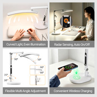 Lampe professionnelle pour salon de manucure avec projecteur 84 LED, lumière de travail pour manucure en noir ou blanc