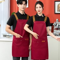 Delantal de Lona sin Mangas, Impermeable, Resistente al Aceite, con Logotipo Personalizado, Ropa de Trabajo para Catering, Resistente a las Manchas, para Mujer, con Texto Publicitario