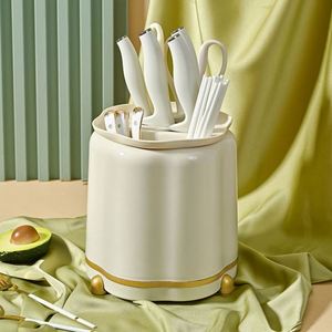New Kitchen Rotating Knife Holder OEM ODM Multi-functional Knife Storage Rack Household Storage Chopsticks Rack - Product Image 2