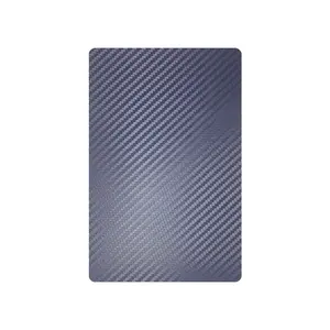 Utilisation pour la couverture arrière de l'autocollant de téléphone portable Film de découpe de peau de gaufrage en fibre de carbone 3D