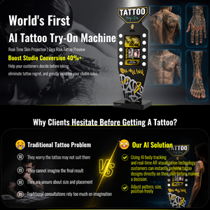 Macchina AI per Prova Tatuaggi, Chiosco per Anteprima Virtuale di Tatuaggi, Display per Portfolio di <span class=keywords><strong>Tatuatori</strong></span> |   Soluzione per il Coinvolgimento del Cliente e il Marketing - Product Image 2