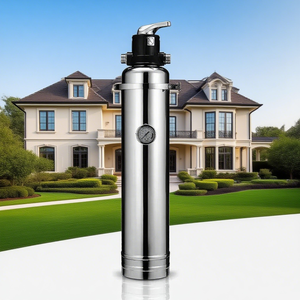 Sistema suavizador de agua para toda la casa JINSWE 220V con PLC y bomba 200L/hora 2 años de garantía para uso en agua dura y ducha - Product Image 3