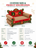 Meilleures ventes : Griffoir et lit-canapé pour chat Petaful en carton, écologique, moderne, épais et durable, thème Noël