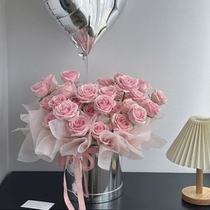Solid Color Flowers Rigid Eco-Friendly Recyclable Embossed UV Finish Paperboard Bouquet <b>Gift</b> <b>Box</b> <b>Empty</b> Arrangement Mothers Day - Product Image 6